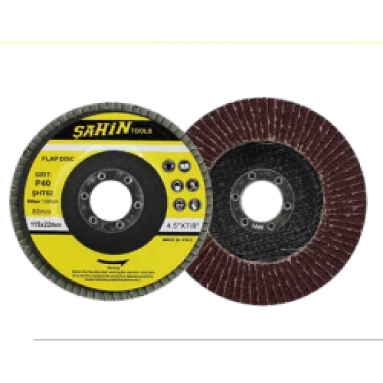 Metal Zımpara Flap Disk 115×22 mm 40 Kum