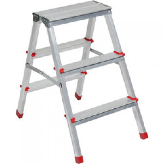 Merdiven Kanat Çift Taraflı Alüminyum 3+3 Basamaklı