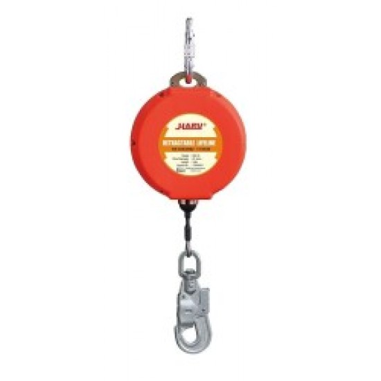 10 mt Düşüş Tutucu Yoyo Geri Sarımlı Çelik Halat Haru HE-10