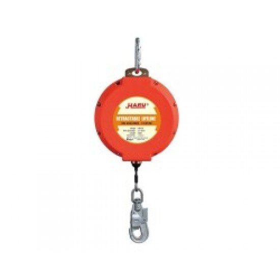 20 mt Düşüş Tutucu Yoyo Geri Sarımlı Çelik Halat Haru HE-20