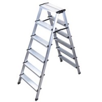 Merdiven Kanat Çift Taraflı Alüminyum Eko 6+6 Basamaklı