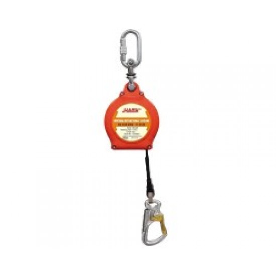 6 mt Düşüş Tutucu Yoyo Geri Sarımlı Çelik Halat Haru HE-06