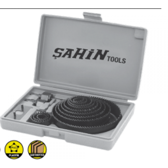 Ahşap Buat Delik Açma Panç Seti 16 Parça