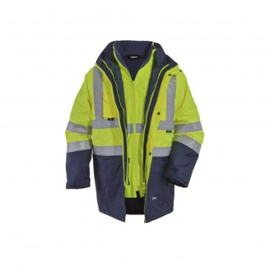 Bestguard 5+1 Reflektörlü İçi Çıkmalı Kışlık Parka XL