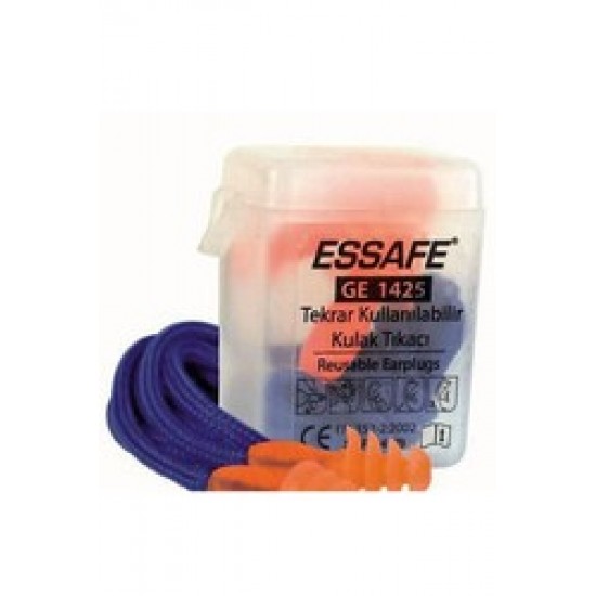 Essafe Çam Tipi Kulak Tıkacı Kordonlu Kutulu 24dB GE 1425