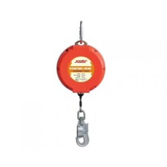 15 mt Düşüş Tutucu Yoyo Geri Sarımlı Çelik Halat Haru HE-15