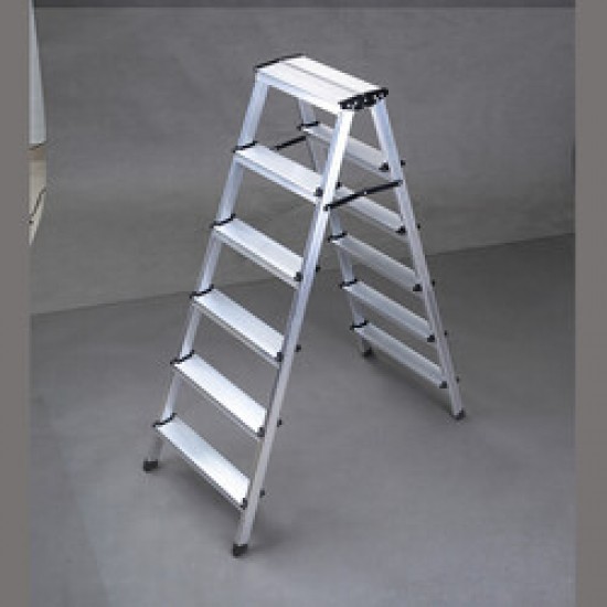 Merdiven Kanat Çift Taraflı Alüminyum 6+6 Basamaklı